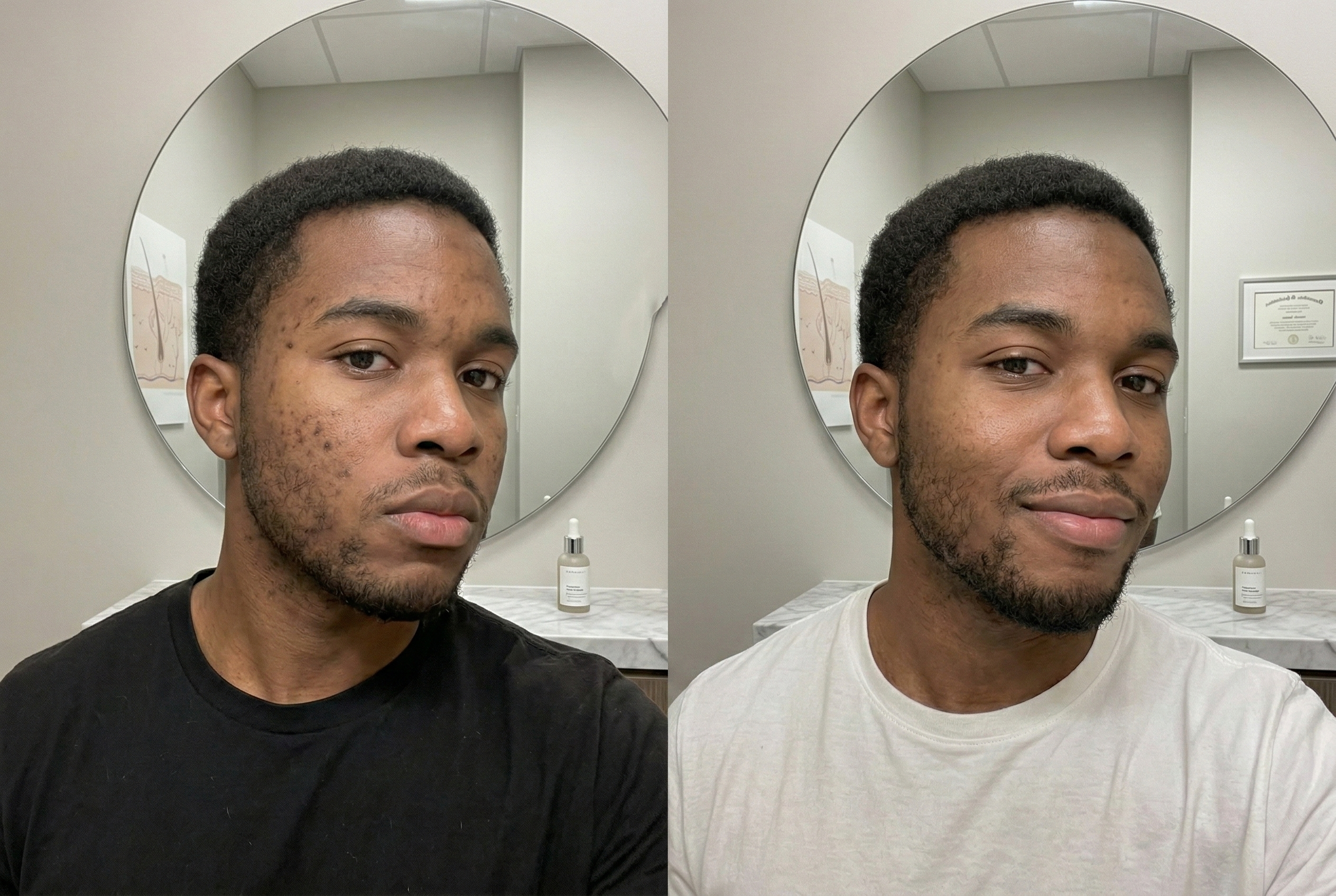 Marcus, 24 before and after using DARK